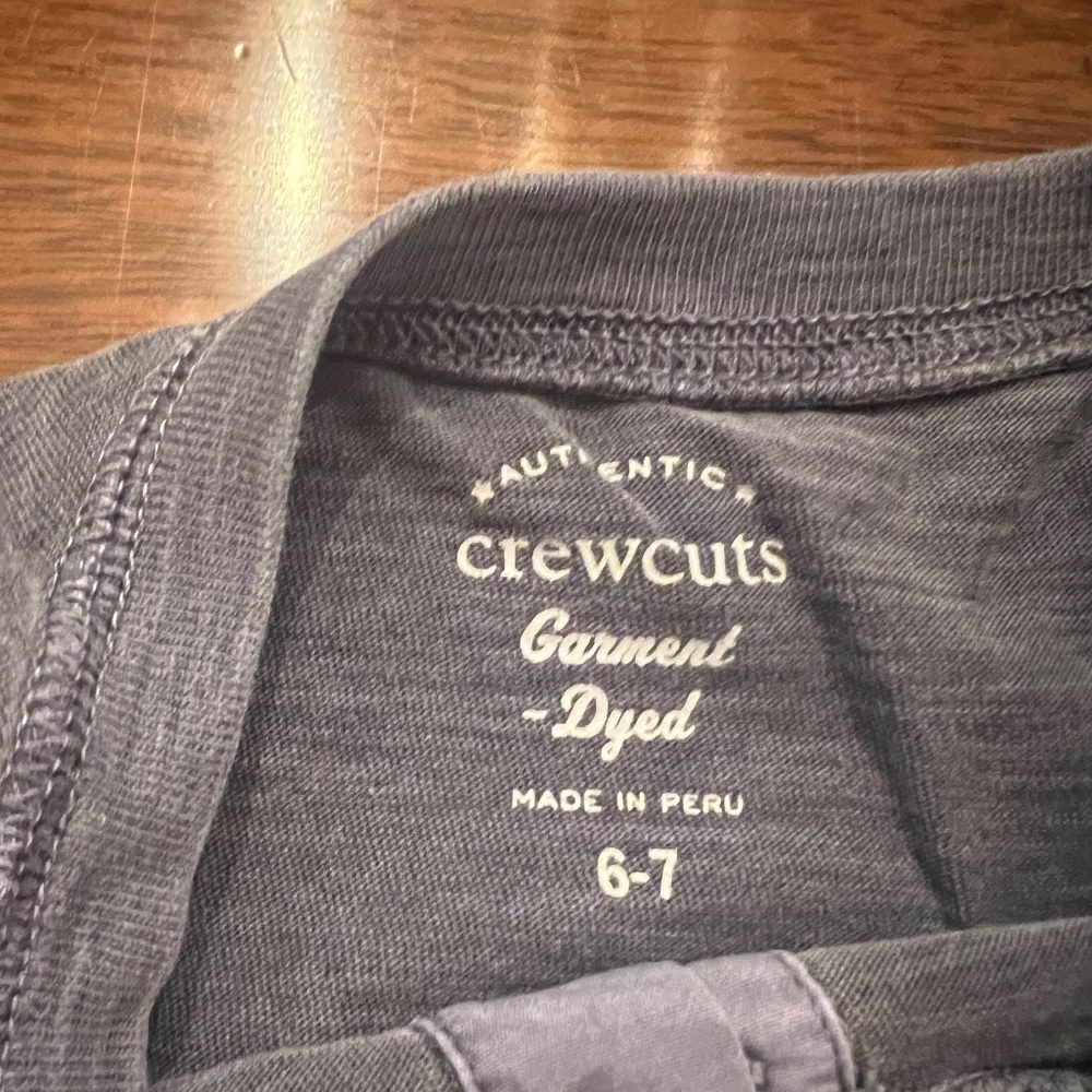 Crewcuts long-sleeve crew neck T (Sz Small, 6-7)